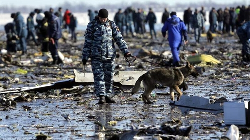 An ninh Nga đang điều tra hiện trường vụ tai nạn máy bay