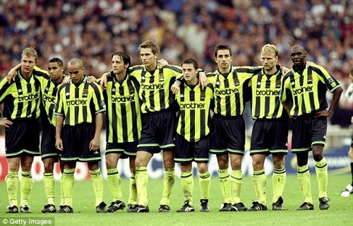 Đội hình Man City khi đoạt chức vô địch giải hạng nhất năm 1999