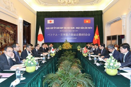 Toàn cảnh phiên họp Ủy ban Hợp tác Việt Nam - Nhật Bản lần thứ 8. (Ảnh: TG&VN)