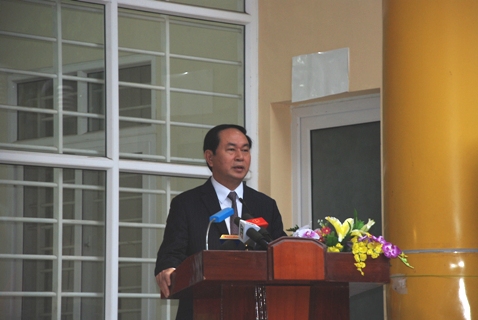 Chủ tịch nước Trần Đại Quang phát biểu trước các cử tri