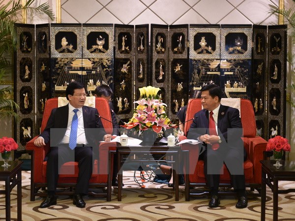 Phó Thủ tướng Trịnh Đình Dũng tiếp Bí thư tỉnh ủy Vân Nam
