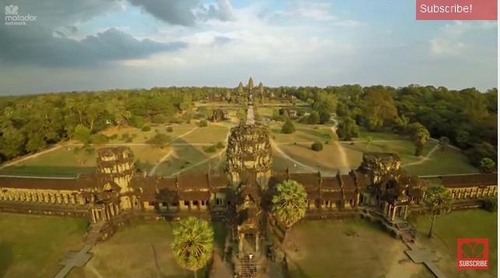 Ngắm tuyệt tác Angkor Wat từ flycam