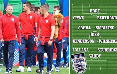 Rooney bị loại khỏi đội hình tuyển Anh trận gặp Slovakia