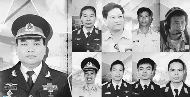 9 quân nhân trên máy bay CASA-212 8983 đã hy sinh khi làm nhiệm vụ. 