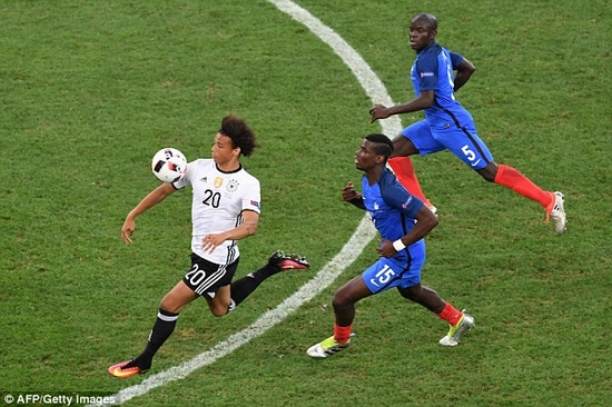 Sane trong màu áo đội tuyển Đức tại Euro 2016