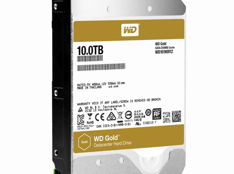 Ổ cứng WD Gold có khả năng lưu trữ &quot;khủng&quot; đến 10TB