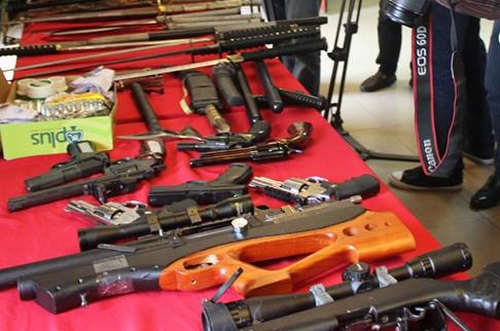 Hà Nội: Phát hiện 'kho' vũ khí tại nhà trùm giang hồ