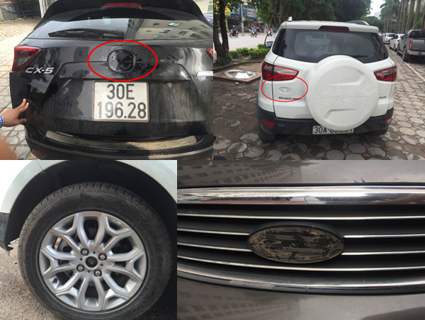 Hà Nội: Hàng loạt ô tô bị tháo trộm logo lúc sáng sớm