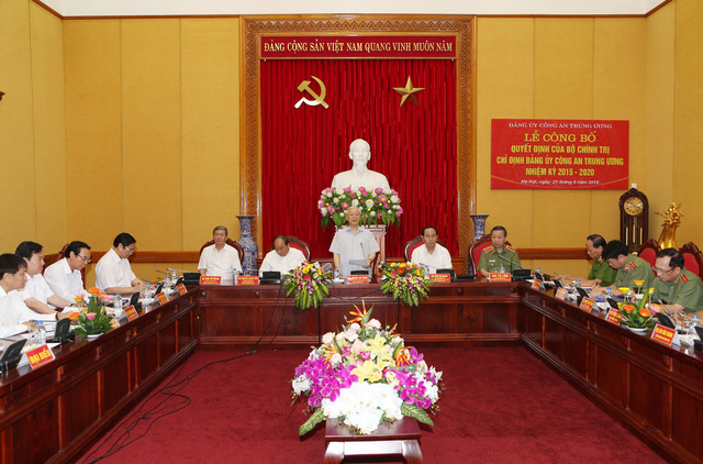 Tổng Bí thư Nguyễn Phú Trọng phát biểu tại Lễ công bố. Ảnh: Trí Dũng - TTXVN