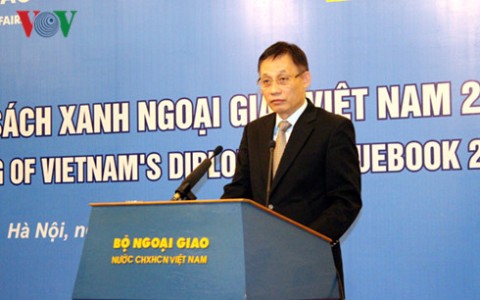 Thứ trưởng Ngoại giao Lê Hoài Trung tại lễ công bố (Ảnh: VOV)