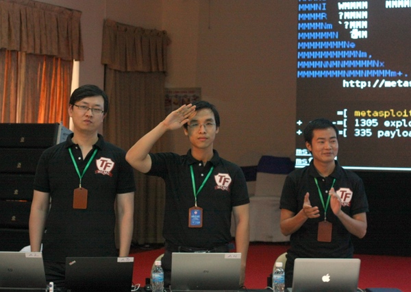Nhóm đóng vai hacker trong đợt diễn tập năm ngoái tại TP.HCM - Ảnh: H.Đ