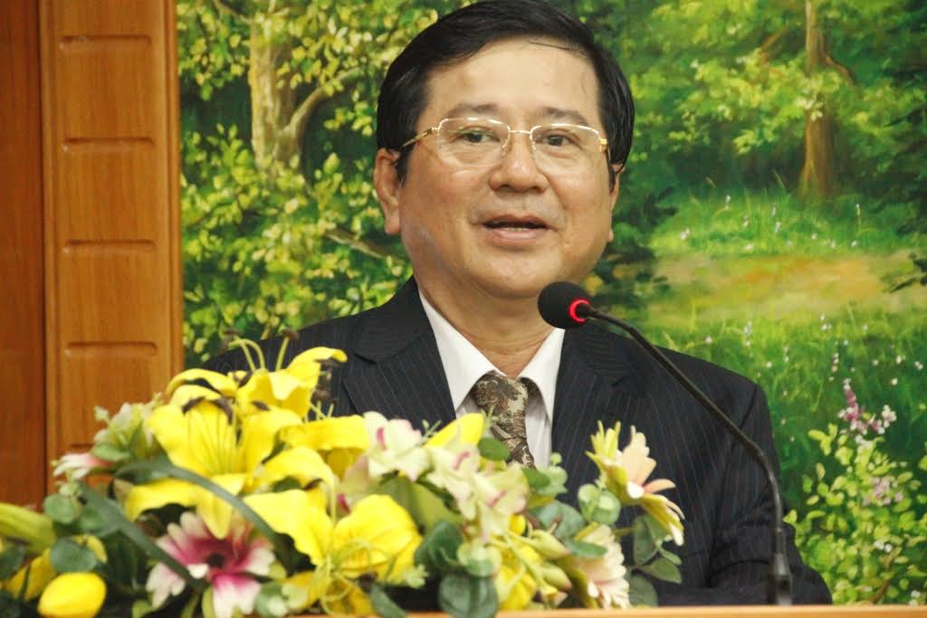 Ông Nguyễn Văn Hậu phát biểu tại lễ khánh thành