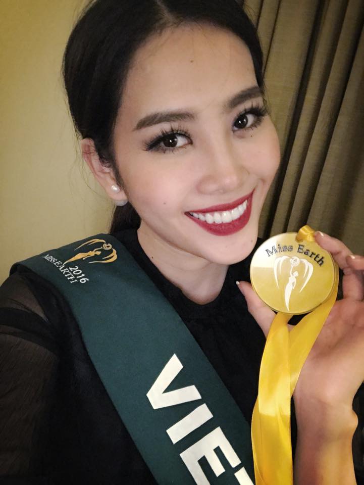 Giải Vàng này giúp cô vươn lên vị trí số 1 của Châu Á tại Miss Earth