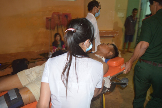 Các nạn nhân bị thương được cấp cứu tại Bệnh viện Đa khoa tỉnh Đắk Nông