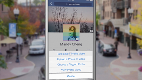 Với ứng dụng Facebook dành cho smartphone, người dùng có thể nhấn vào ảnh đại diện từ trang cá nhân để chọn một đoạn video ngắn thay cho ảnh đại diện tĩnh hiện tại.