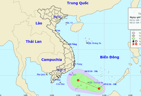 Biển Đông lại xuất hiện áp thấp nhiệt đới