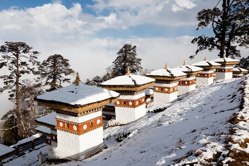 Mùa đông tuyết rơi tại đất nước của &quot;Rồng Sấm&quot; Bhutan