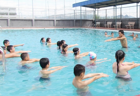 Hà Nội sẽ xây các bể bơi trong trường học