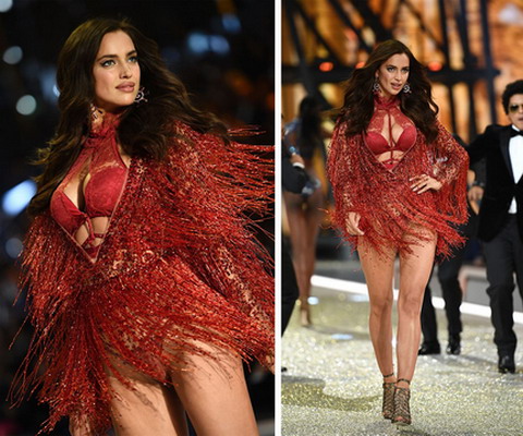 Mặc bụng bầu,  Irina Shayk vẫn lênh khênh đôi giày cao gót trên sàn catwalk