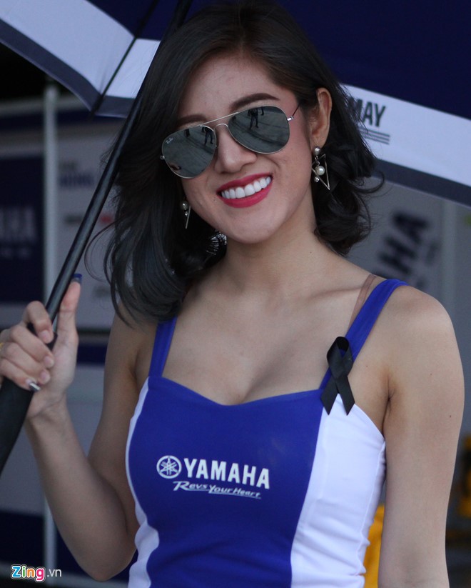 Loạt xe Yamaha mang thi đấu ở giải đua môtô châu Á gồm các mẫu 250 và 600 phân khối.