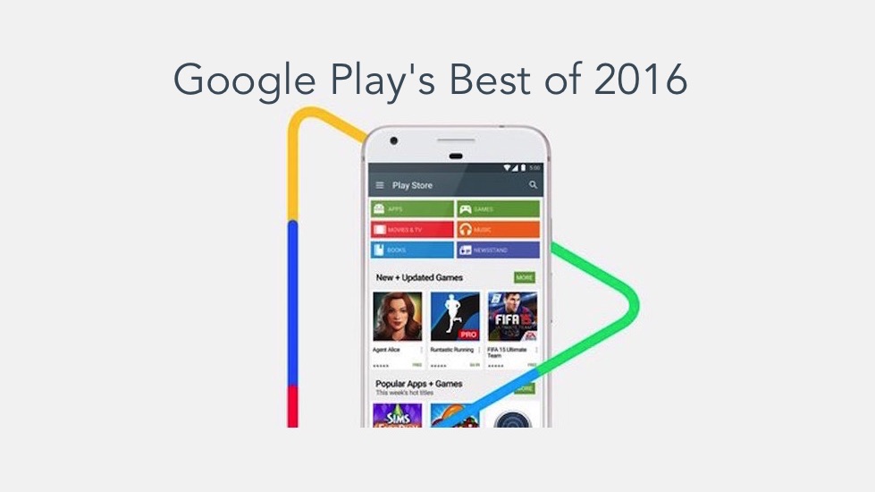 Google hé lộ danh sách &quot;Best of 2016&quot; trên Google Play