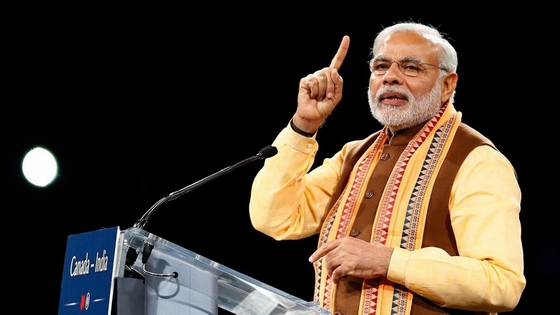 Thủ tướng Ấn Độ Narendra Modi của Ấn Độ được xếp vị trí thứ 9.