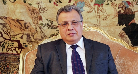 Ông Karlov bắt đầu sự nghiệp ngoại giao từ năm 1976 và là Đại sứ Nga tại Thổ Nhĩ Kỳ từ năm 2013. Ông được miêu tả là một người tốt bụng, đáng kính và là một nhà ngoại giao xuất sắc..