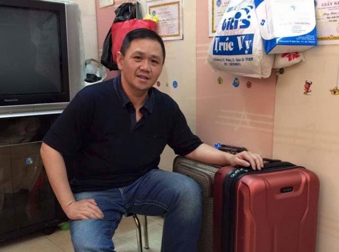 Nam diễn viên Minh Béo đã có mặt tại TP. Hồ Chí Minh vào khoảng 10h sáng nay (21/12) sau khi bị trục xuất khỏi Mỹ. Ảnh: Facebook nhân vật