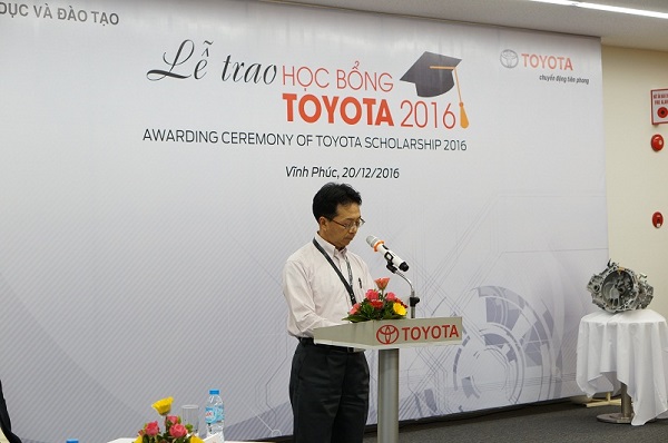 Ông Tadashi Yoshida, Giám đốc Bộ phận Sản xuất, Công ty Ô tô Toyota Việt Nam