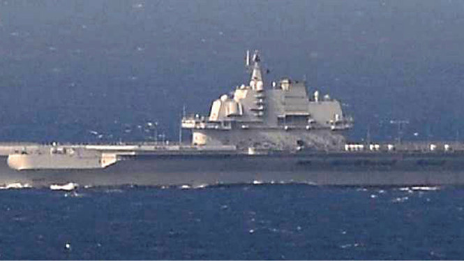 Tàu sân bay Liêu Ninh của Trung Quốc xuống Biển Đông tập trận