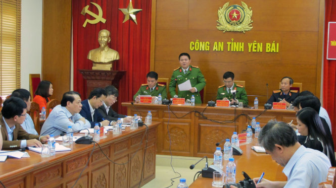 Công an Yên Bái họp báo thông tin kết quả điều tra vụ án nghi phạm Đỗ Cường Minh dùng súng quân dụng sát hại lãnh đạo tỉnh