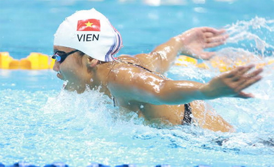 4. Lần đầu tiên Bơi Việt Nam đoạt HCV tại Giải vô địch Bơi châu Á, do công của VĐV Nguyễn Thị Ánh Viên.