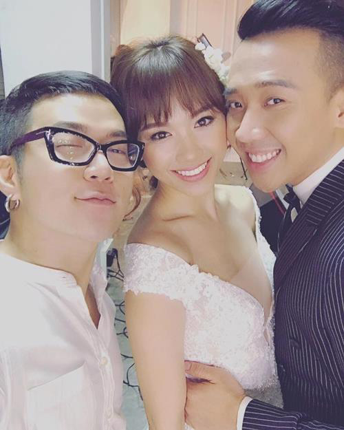 Hari Won và Trấn Thành đã đến studio của Chung Thanh Phong chụp ảnh cưới