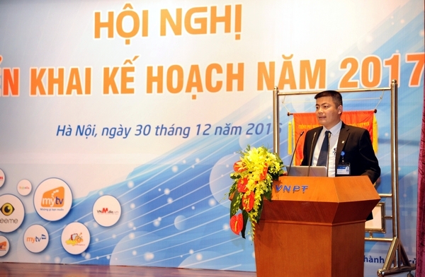 Tổng Giám đốc VNPT-Media Ngô Diên Hy phát biểu tại Hội nghị.