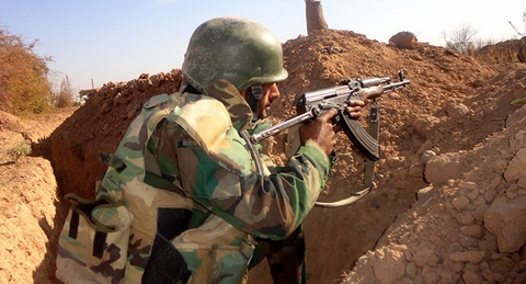 Quân chính phủ Syria đã phải vất vả chống đỡ với làn sóng tấn công của IS