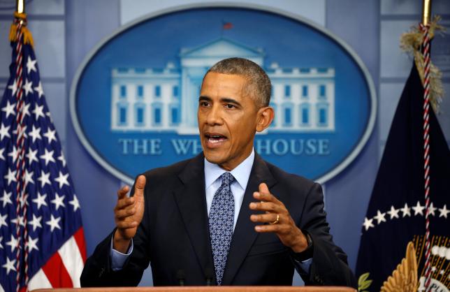 Tổng thống Obama phát biểu tại Nhà Trắng ngày 18/1. 
