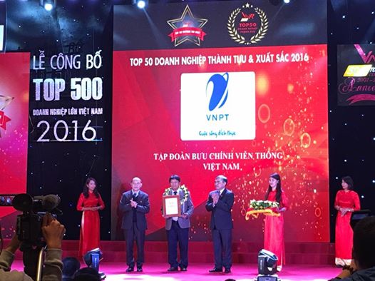 VNPT lọt top 500 doanh nghiệp lớn nhất Việt Nam 2016