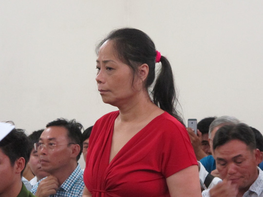 Trương Thị Tuyết Nga tại phiên tòa