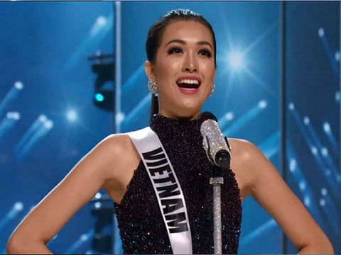Lệ Hằng tỏa sáng trên sân khấu bán kết Miss Universe 2016