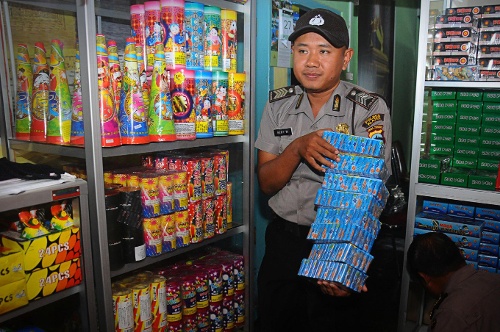 Cảnh sát Indonesia tịch thu pháo 