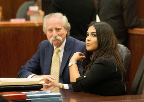 Alexandria Vera tại tòa. (Ảnh: Houston Chronicle)