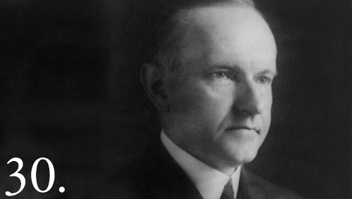30 - Calvin Coolidge