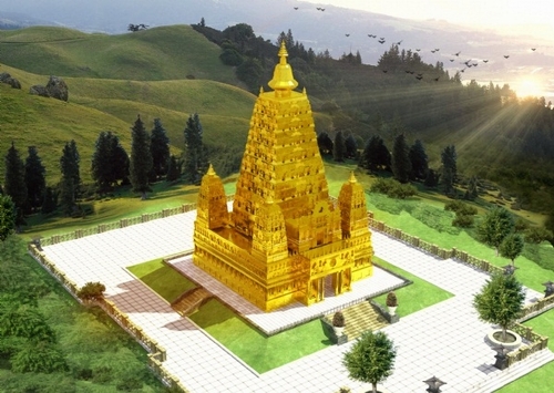 Chùa Ba Vàng xây Đại bảo tháp dát vàng