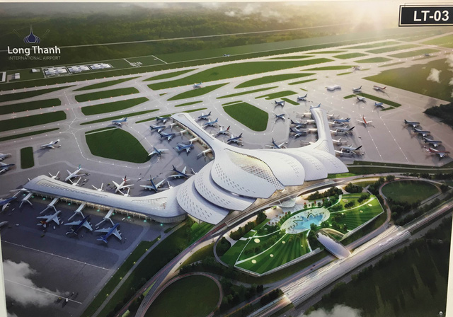 Một trong 3 phương án kiến trúc sân bay Long Thành
