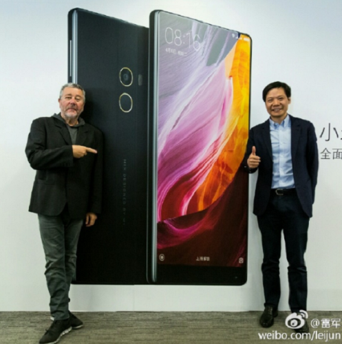 Xiaomi Mi MIX II lộ diện với tỉ lệ màn hình chiếm 93% diện tích bề mặt