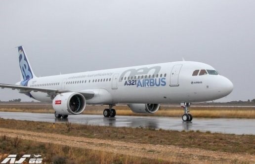 A321neo có tổng chiều dài 44.51 mét, trong đó chiều dài 34.44 mét. Ảnh: Airbus.