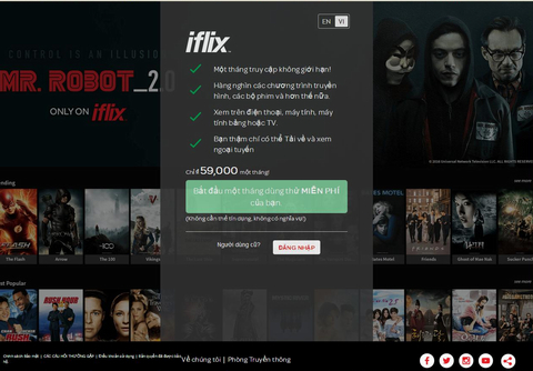 Dịch vụ xem phim trực tuyến iflix có mặt tại thị trường Việt