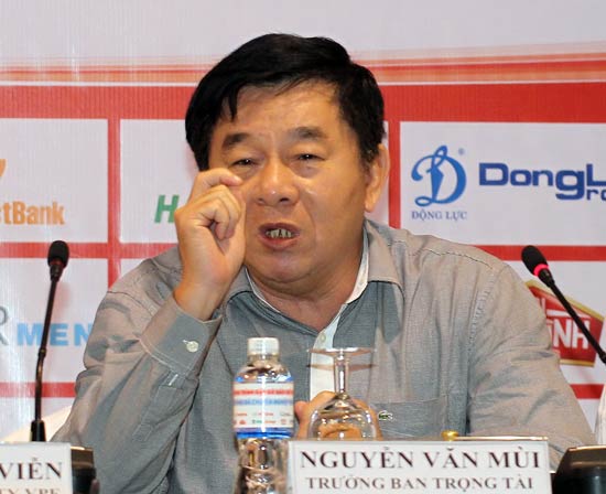 Trưởng ban trọng tài Nguyễn Văn Mùi mất quyền phân công trọng tài