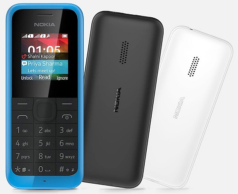 Nokia 105 2 SIM (430 ngàn đồng). Trong danh sách các dòng điện thoại bán chạy tháng 2, Nokia 105 Dual SIM là chiếc điện thoại giá rẻ được nâng cấp lên về phần sim khi có thể sử dụng 2 sim 2 sóng và thiết kế bo tròn. Máy được thiết kế các cổng kết nối đặt lên cạnh trên, đặc biệt máy sử dụng cổng sạc phổ biến microUSB thay cho đầu sạc tròn nhỏ. Tiện ích giải trí đa phương tiện được trang bị trên chiếc điện thoại này. Pin của máy có dung lượng 800 mAh vừa đủ để người dùng có thể dùng từ 2 đến 3 ngày, và pin BL-5CB khá dễ để tìm kiếm và thay thế. Người dùng cũng có thể kiểm soát thời gian gọi của máy bằng cách vào cài đặt > cài đặt cước > kiểm soát cuộc gọi > kiểm tra thời lượng.