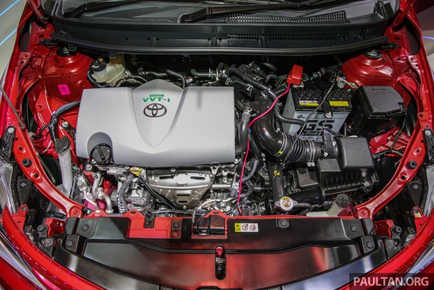  Toyota Vios 2017 sử dụng động cơ xăng mã 2NR-FBE dung tích 1.5L, Dual VVT-I, hộp số tự động CVT cho công suất tối đa 108 mã lực tại 6.000 vòng/phút và mô-men xoắn cực đại 140 Nm tại 4.200 vòng/phút.